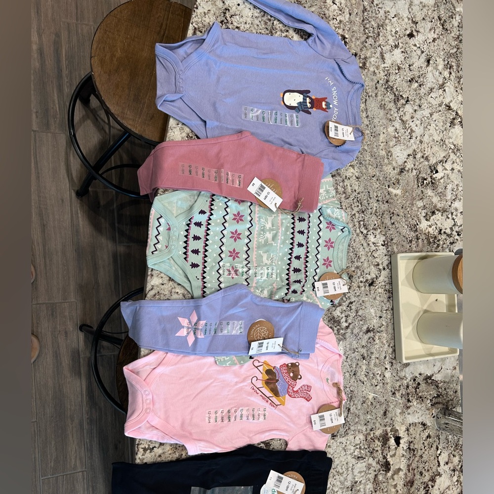 Baby Onesie Set with Fun Prints